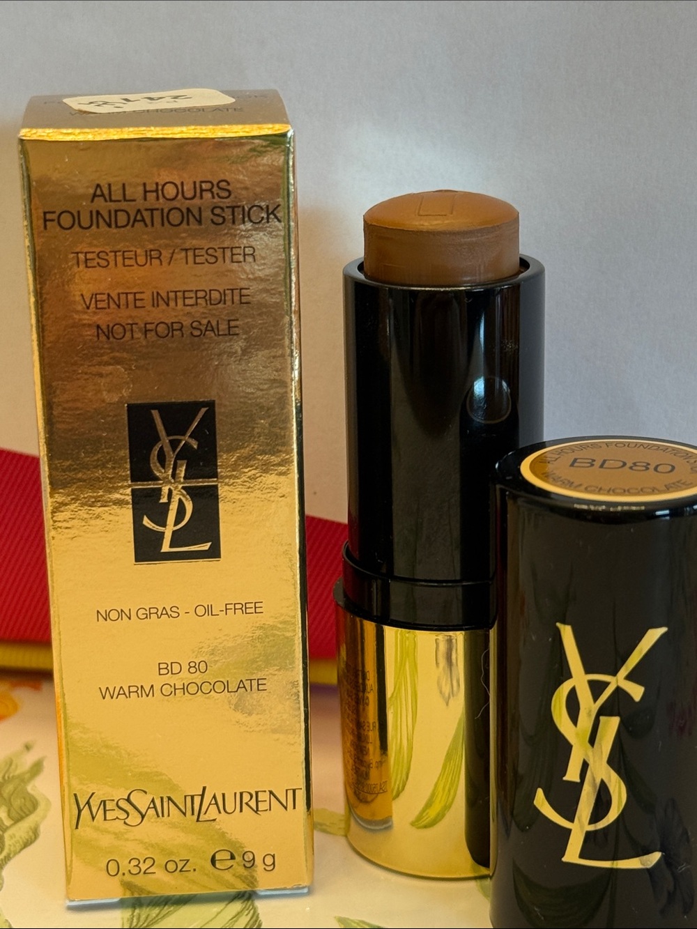 Yves Saint Laurent All Hours Foundation Stick — Warm Chocolate (BD80)
